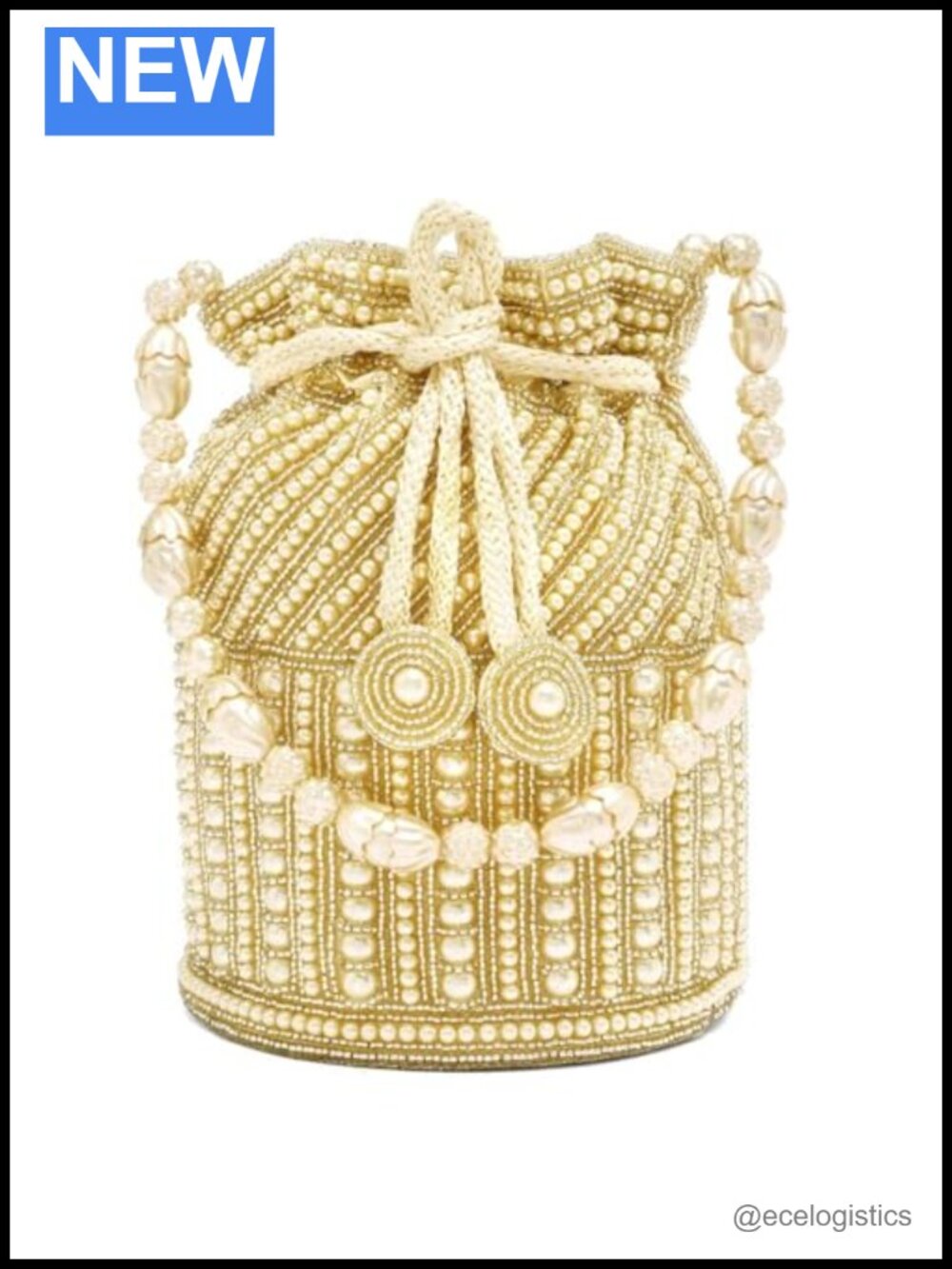 Ethnic Bride Potli Bag Drawstring Evening Clutch Fabric Gift